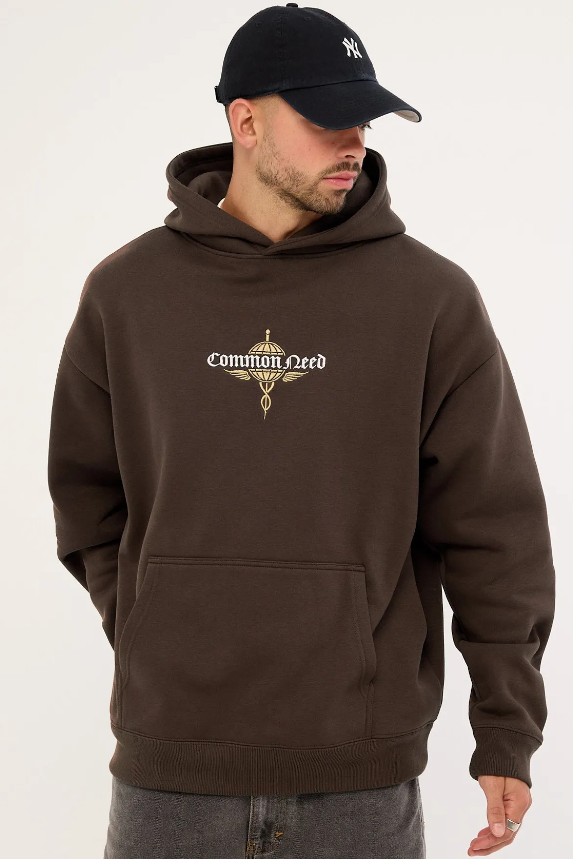 Hermes Boxy Hoodie Dark Fudge