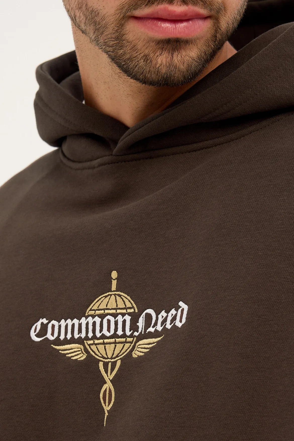 Hermes Boxy Hoodie Dark Fudge