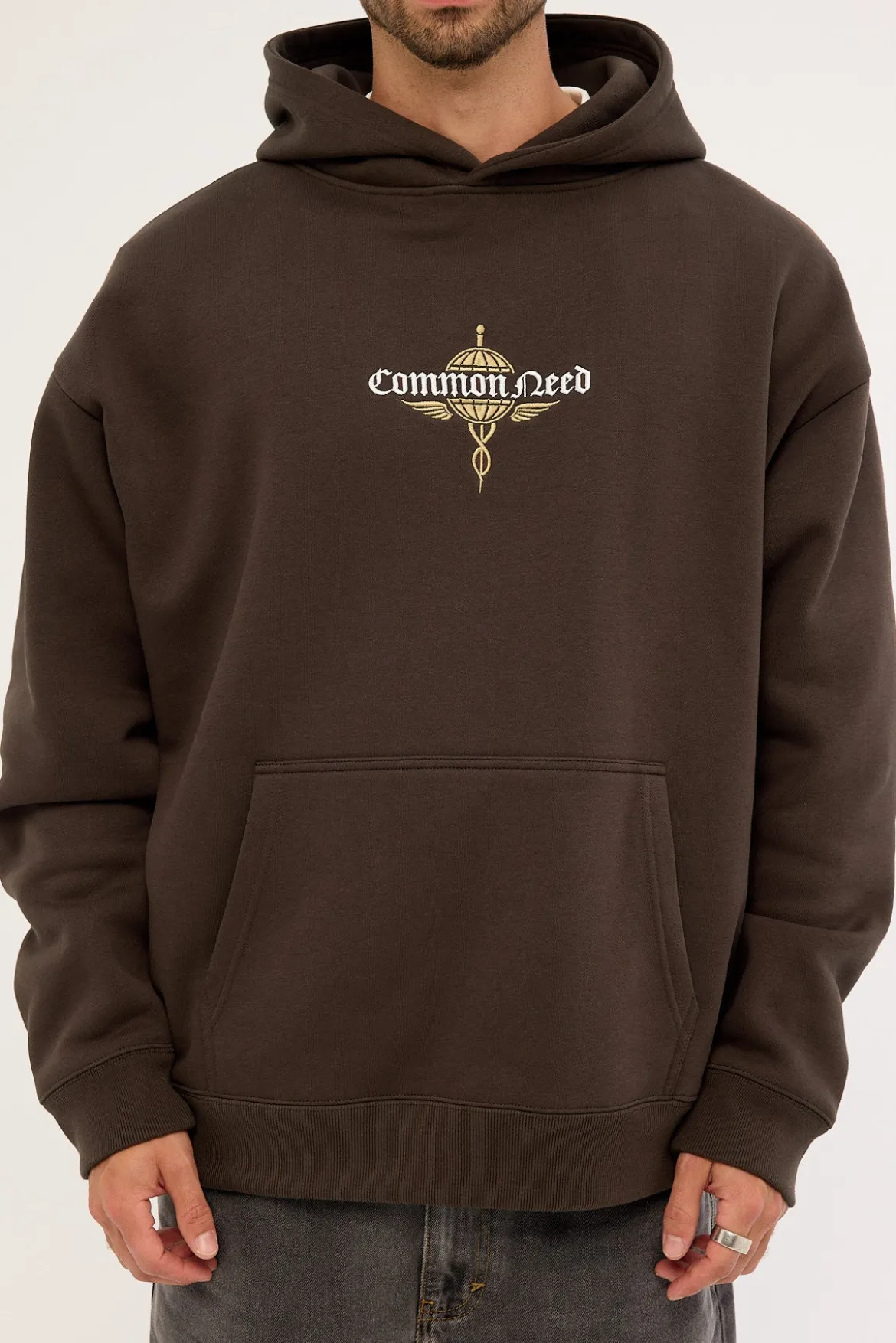 Hermes Boxy Hoodie Dark Fudge