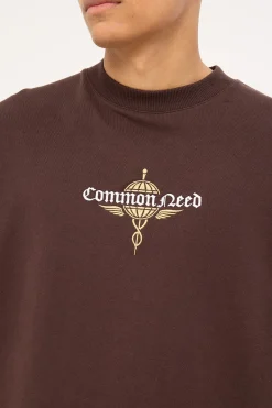 Hermes Loopback Heavyweight Easy Tee Coffee Brown