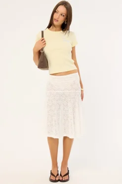 Hey Stranger Longline T-shirt Butter