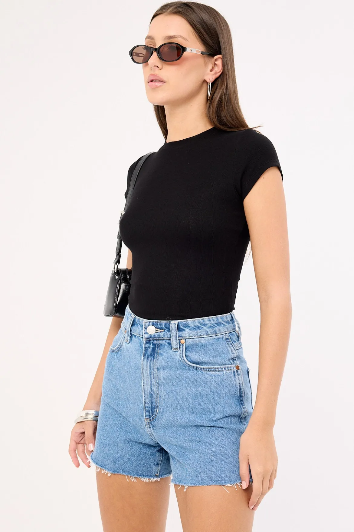 Hi Bells Denim Short Nevada Blue
