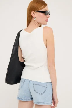 High Relaxed Denim Short Luminous