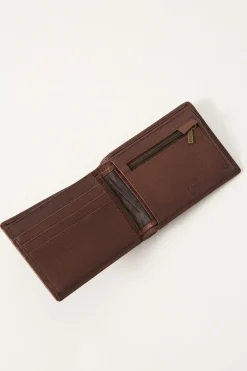 High River 2 Leather Wallet Dark Tan