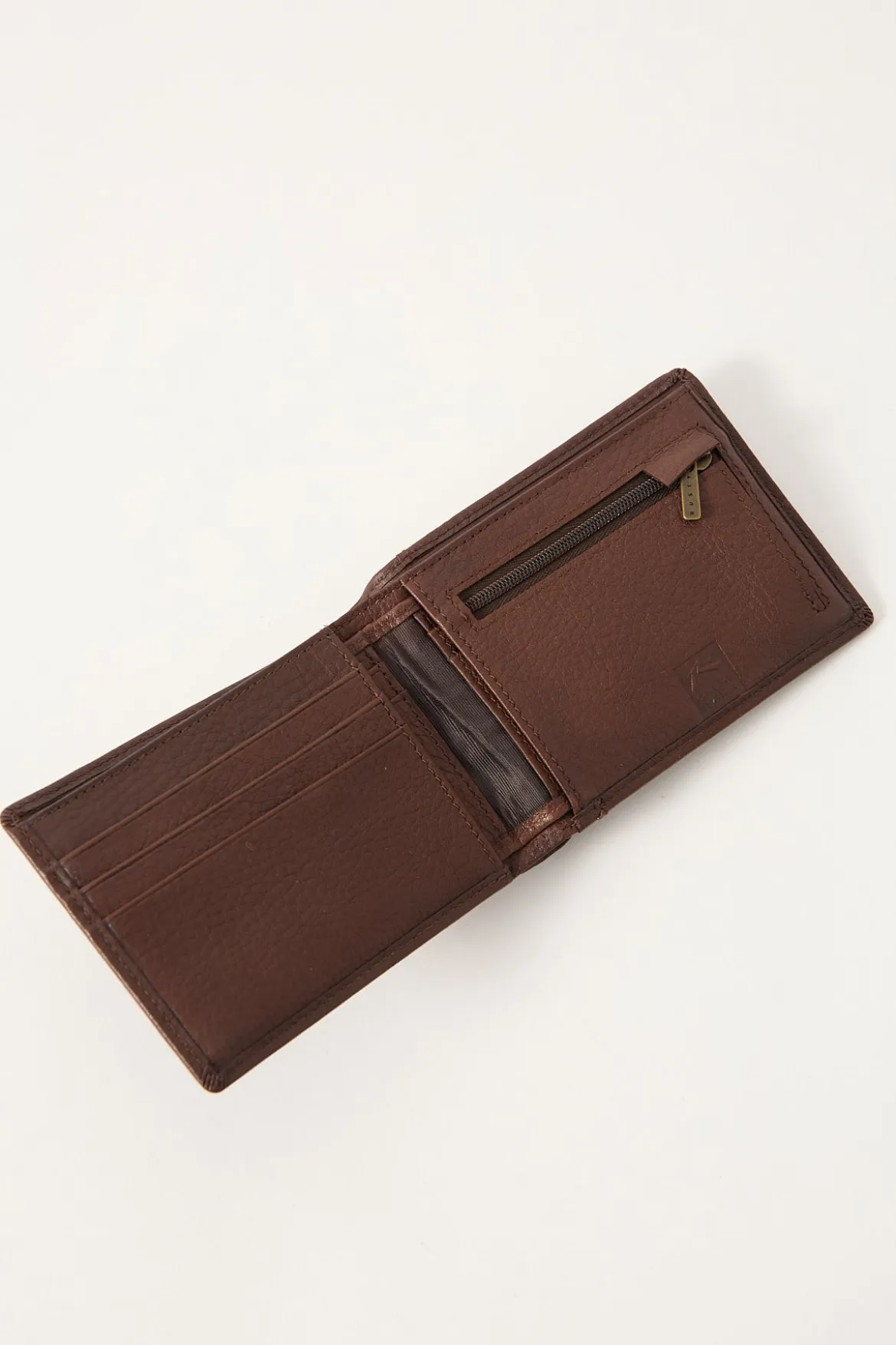 High River 2 Leather Wallet Dark Tan