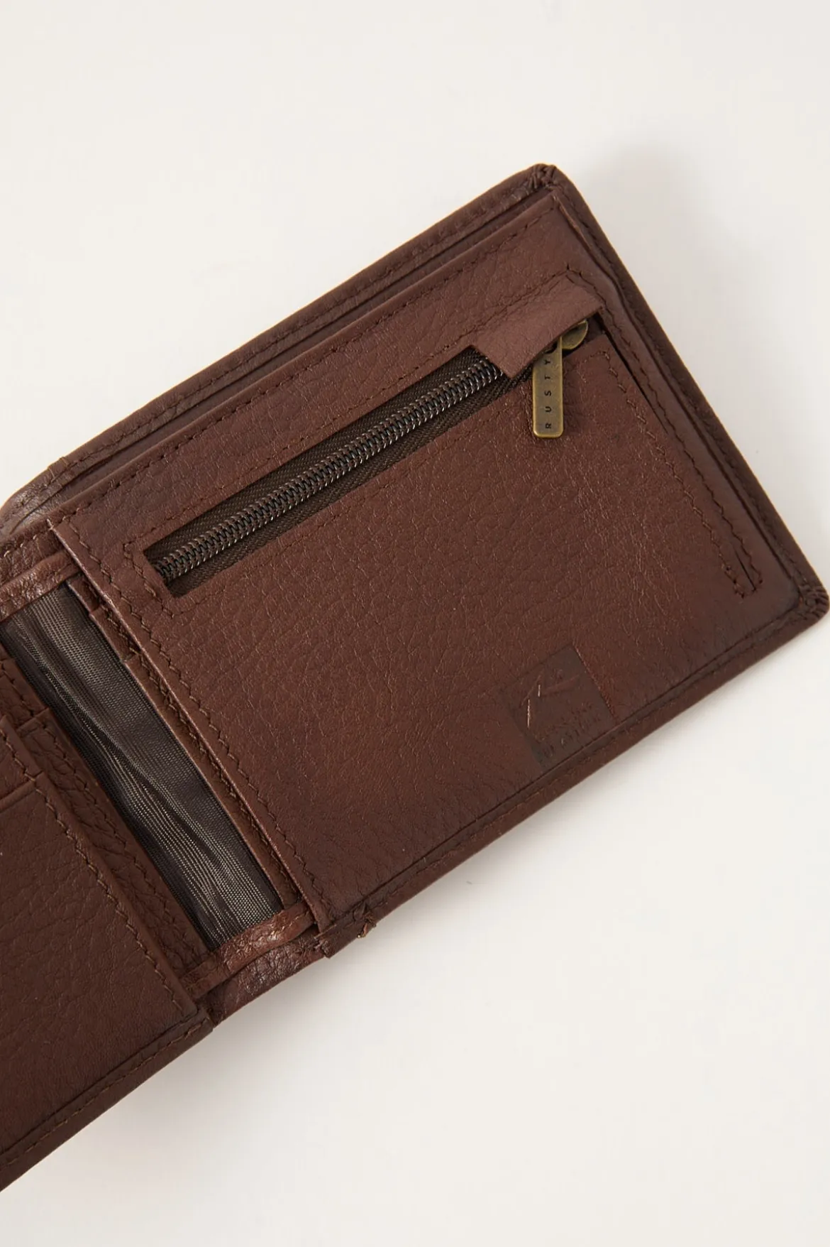 High River 2 Leather Wallet Dark Tan