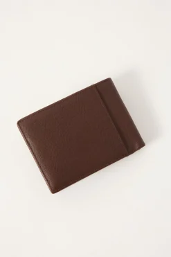 High River 2 Leather Wallet Dark Tan