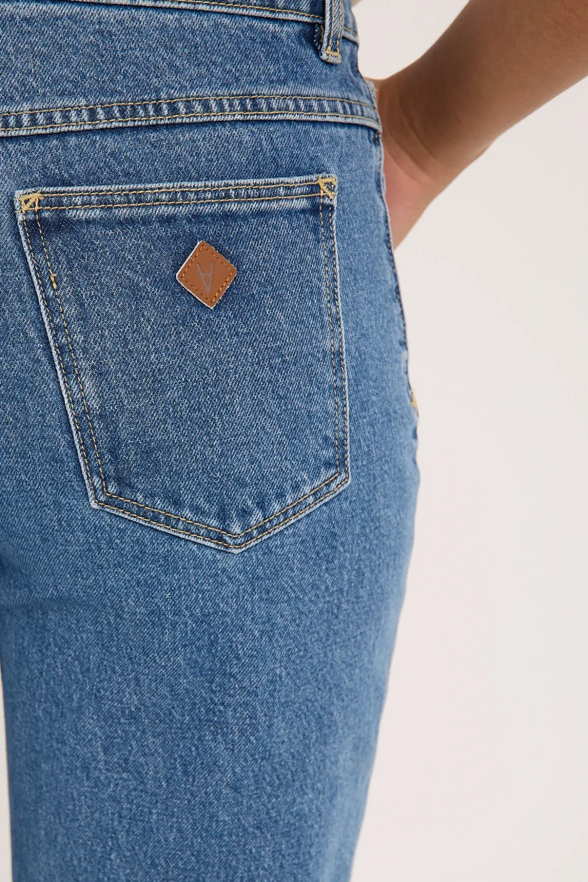High Venice Straight Jean Eva Organic Blue