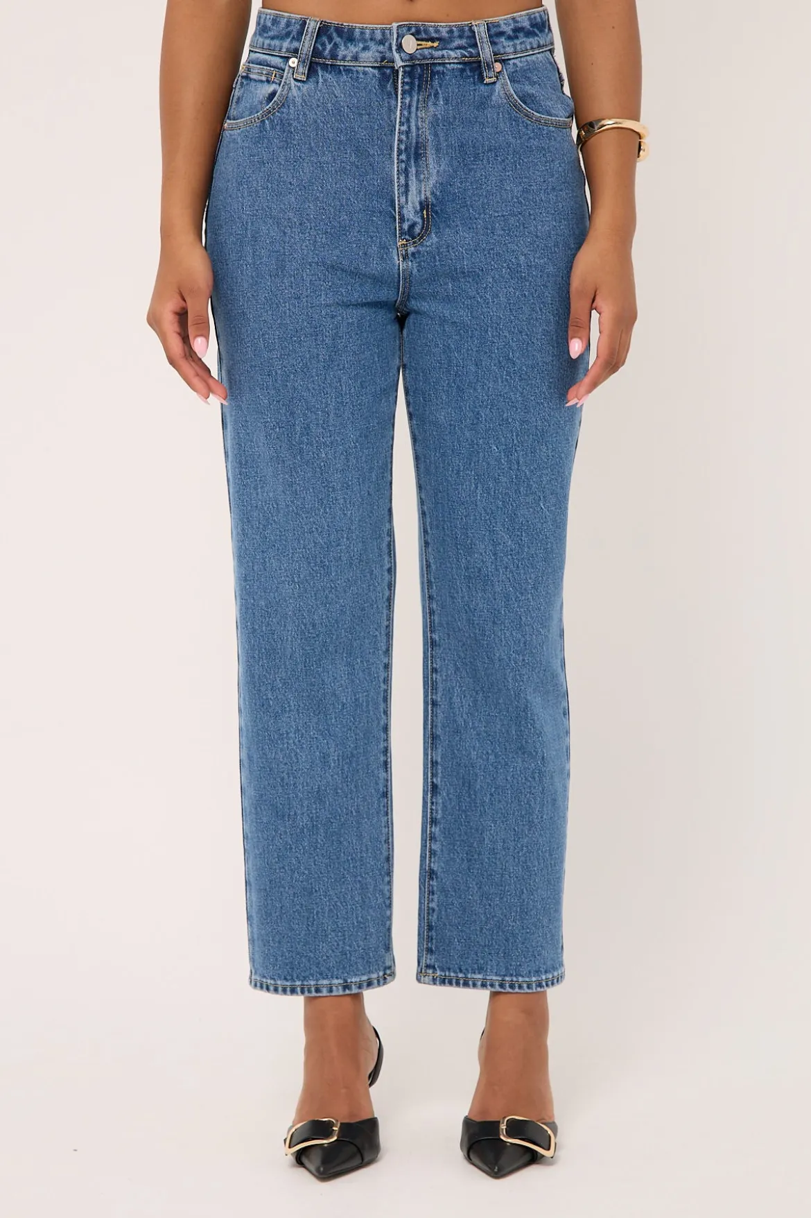 High Venice Straight Jean Eva Organic Blue