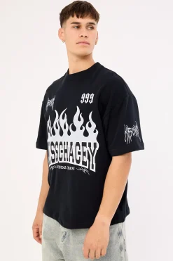 Highway Loopback Street Tee Anthracite Black