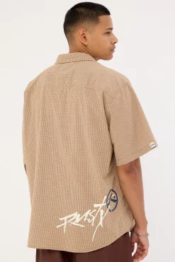 Hoodus Check Shirt Tobacco