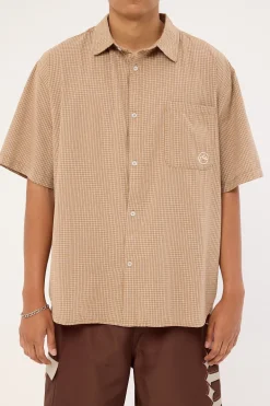 Hoodus Check Shirt Tobacco