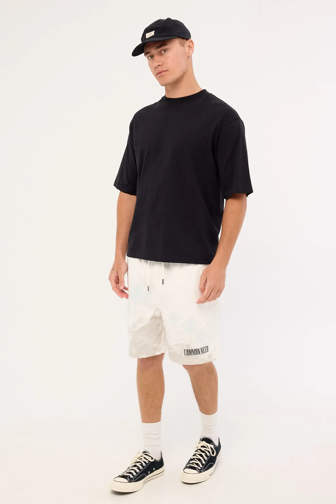 Horizon Elastic Waist Short White
