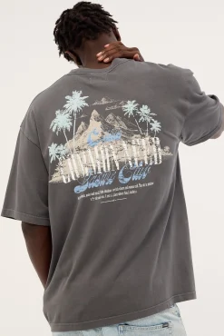 Horizon Heavyweight Easy Tee Washed Black