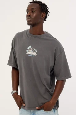 Horizon Heavyweight Easy Tee Washed Black
