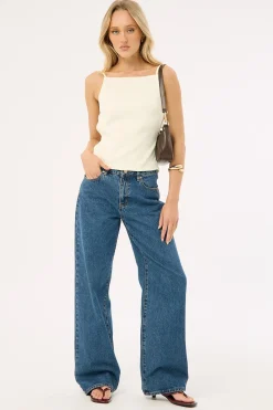 Horizon Tie Top Soft Lemon