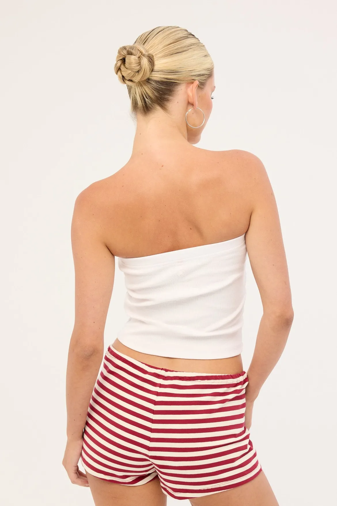 Horns Tube Top White