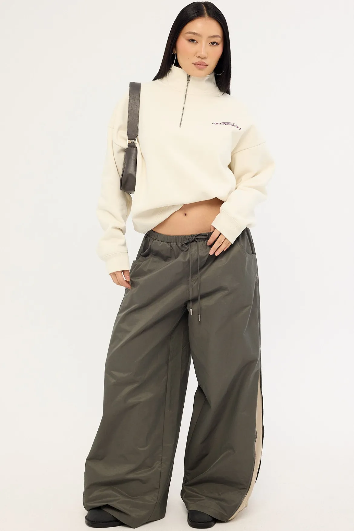 Hunt Relaxed Quarter Zip Crew Cream
