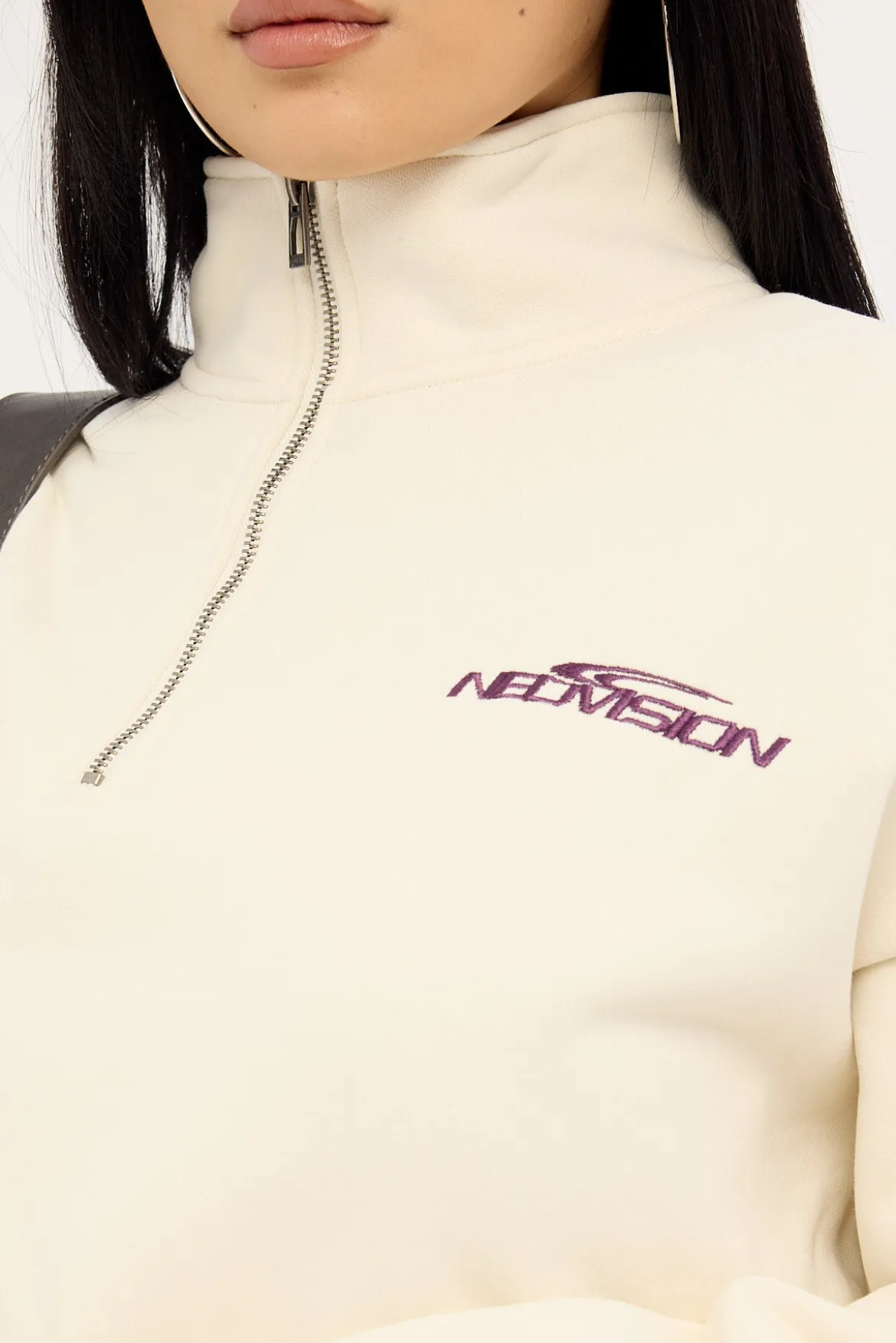 Hunt Relaxed Quarter Zip Crew Cream