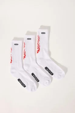 Hunt Sock 3 Pack White