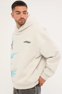 Hunt Street Hoodie Ice Grey