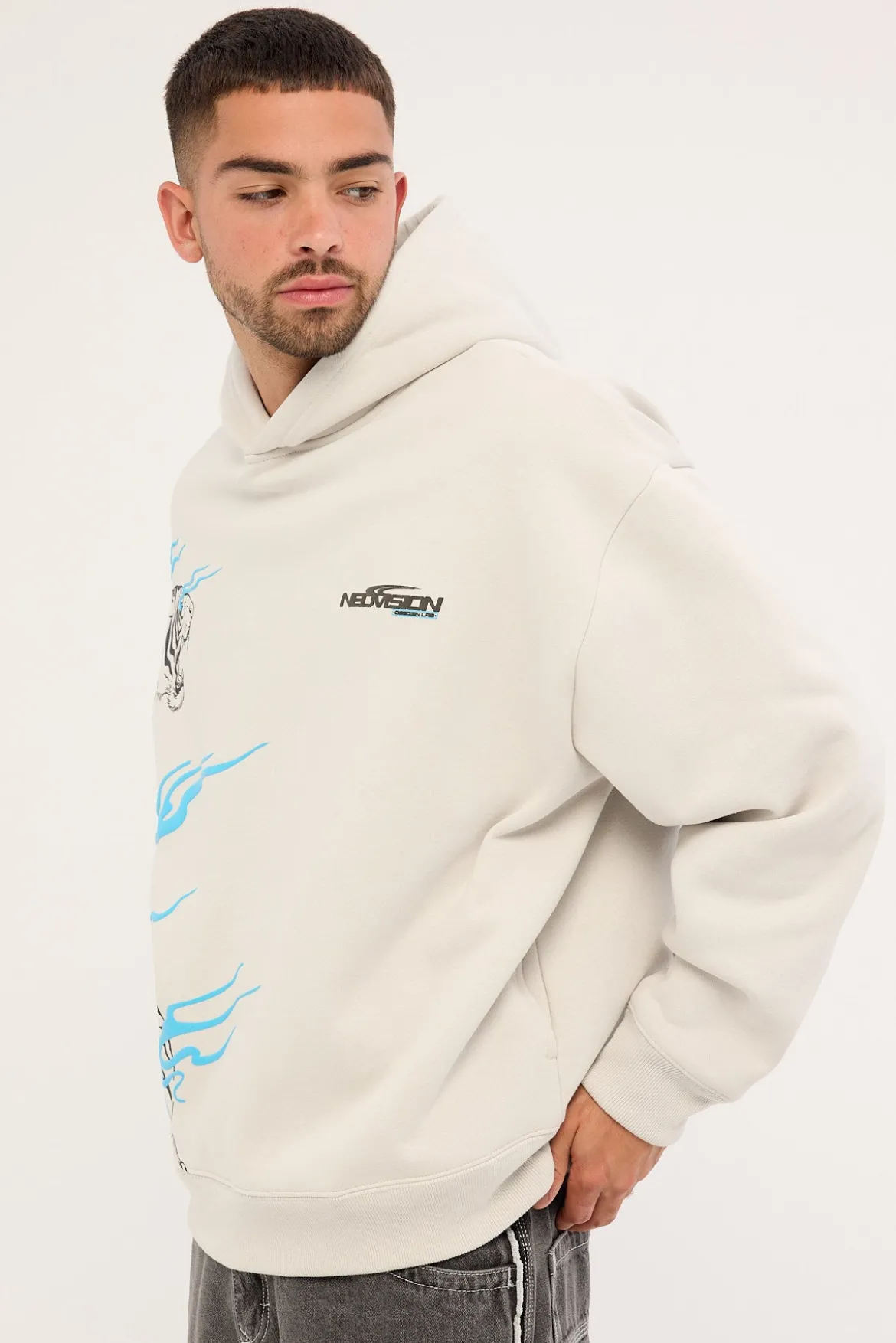 Hunt Street Hoodie Ice Grey