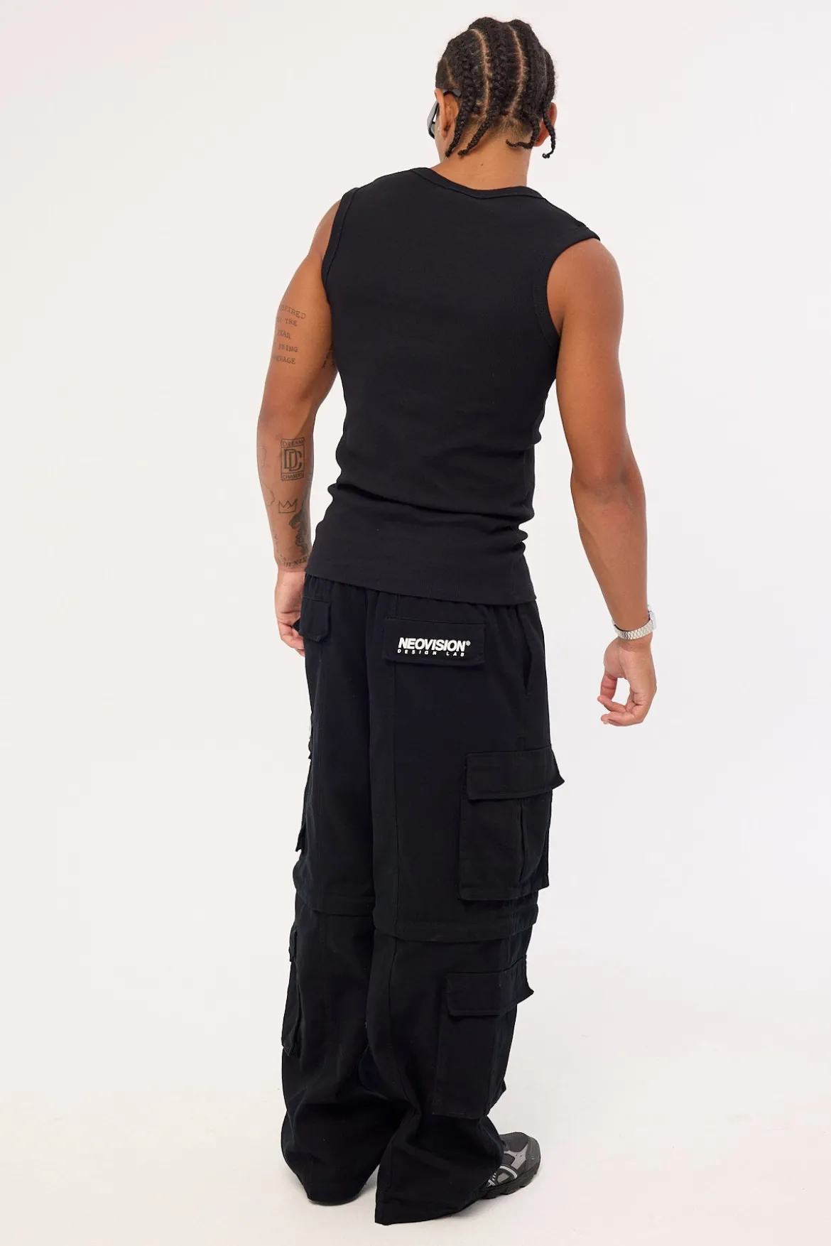 Husk Zip Off Cargo Pant Black
