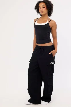 Husk Zip Off Cargo Pant Black
