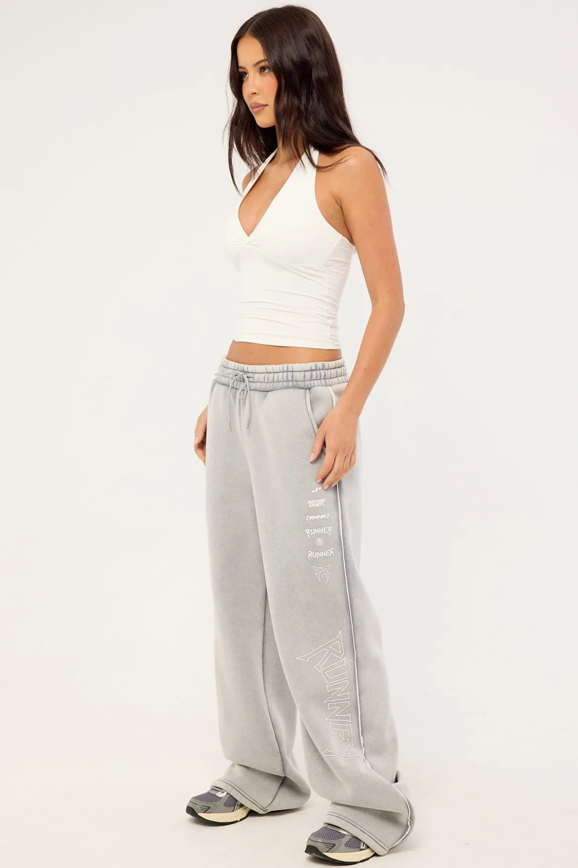 Hypercore Wide Leg Tracke Pant Concrete