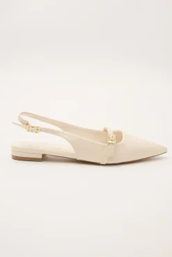 Ilie Patent Flat Ivory