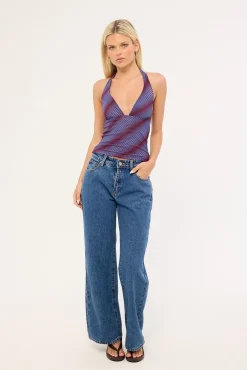 Illusions Halter Top Bluefin