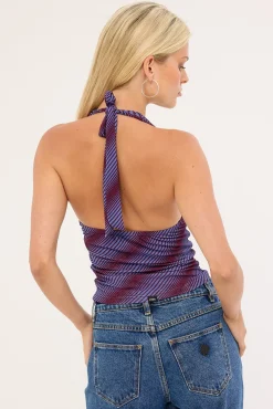 Illusions Halter Top Bluefin