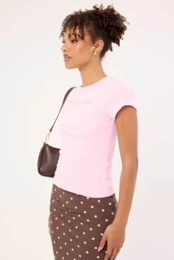 I'm Just A Girl Baby Tee Pink