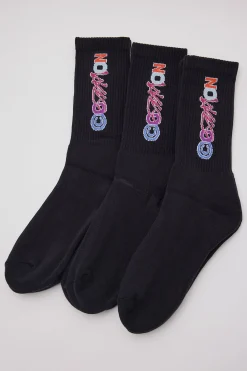 Imagine Sock 3 Pack Black