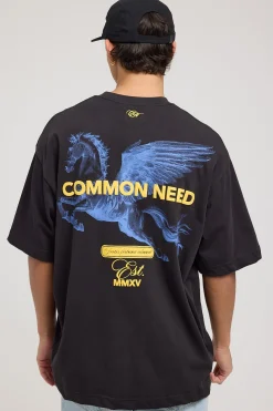 Immortal Heavyweight Boxy Tee Night Black