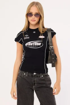 Impact Grid Nano Tee Black Pink