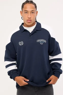 Imperium Rugby Shirt Navy/White