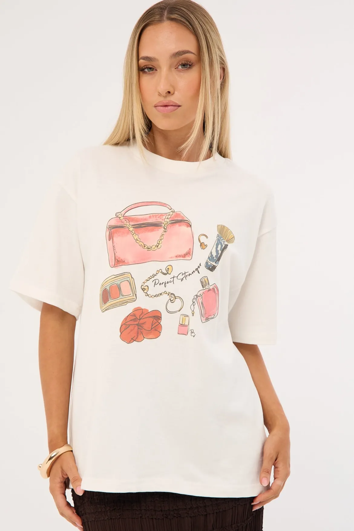 In My Bag Oversized T-Shirt White