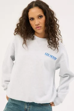 Independent Baggy Sweat White Marle