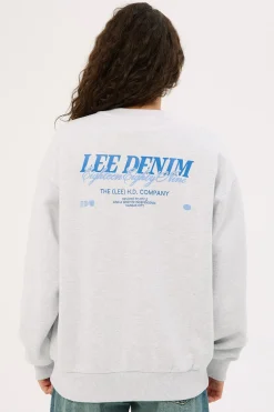 Independent Baggy Sweat White Marle