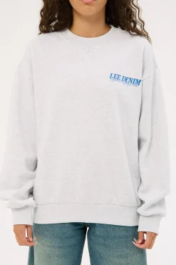 Independent Baggy Sweat White Marle
