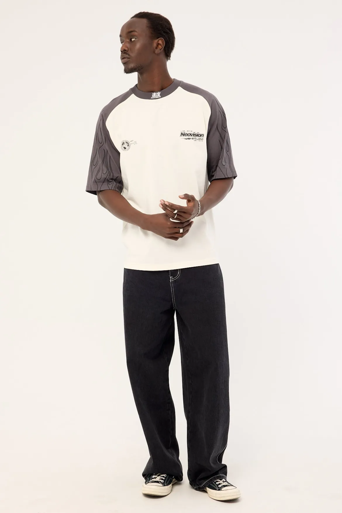 Inferno Raglan Street Super Heavy Tee Off White