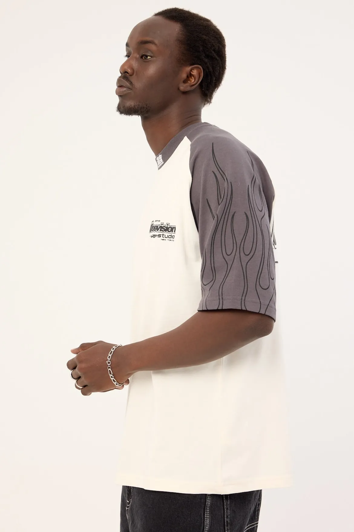 Inferno Raglan Street Super Heavy Tee Off White