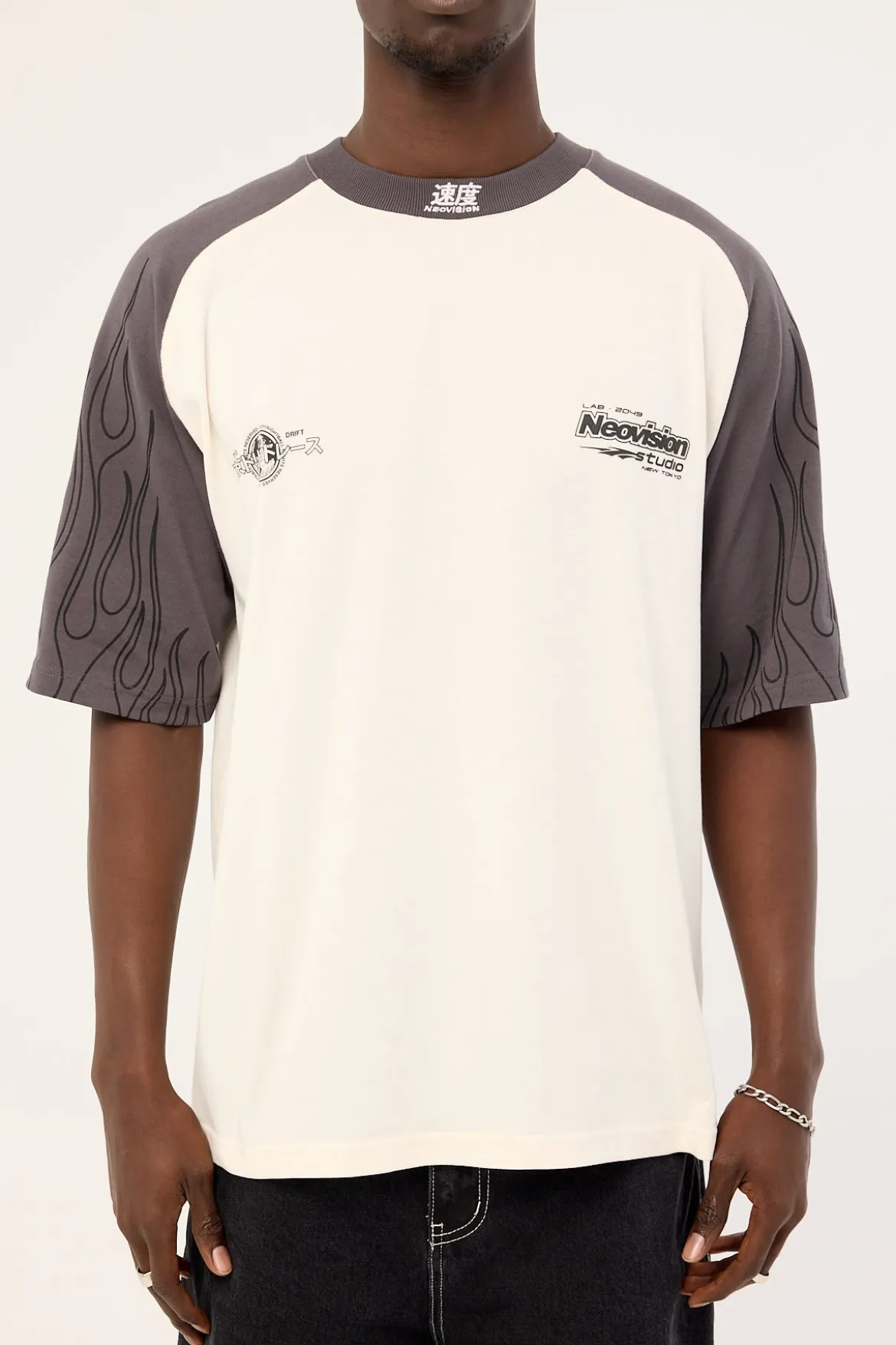 Inferno Raglan Street Super Heavy Tee Off White