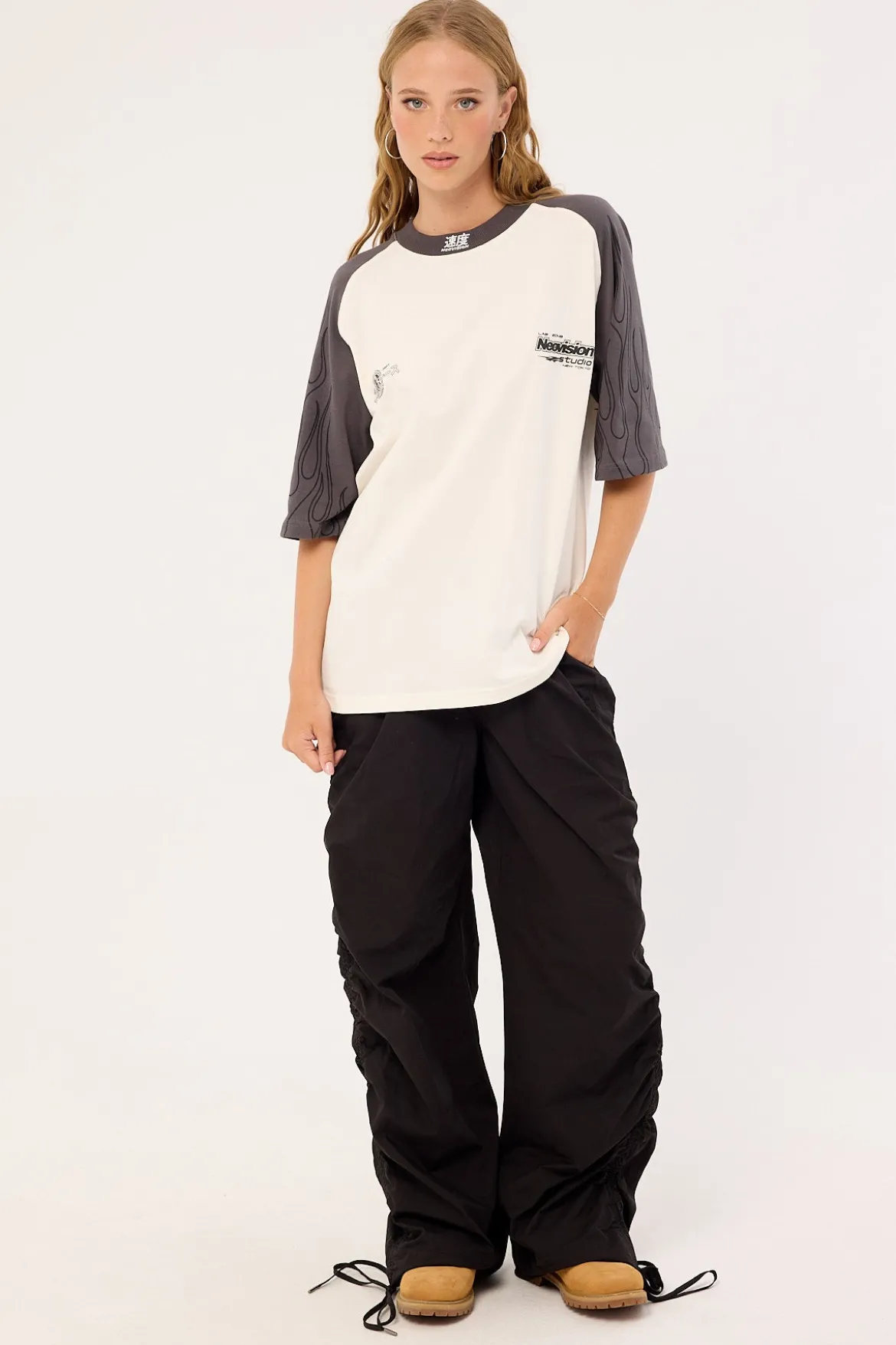 Inferno Raglan Street Super Heavy Tee Off White