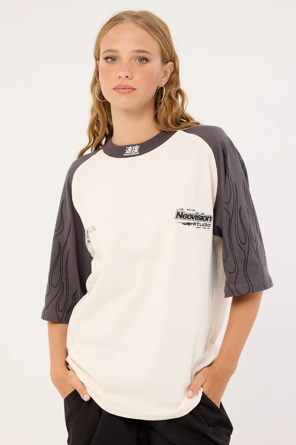 Inferno Raglan Street Super Heavy Tee Off White
