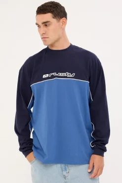 Infinity Oversized Long Sleeve Tee Atlantic Blue