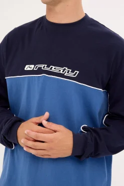 Infinity Oversized Long Sleeve Tee Atlantic Blue
