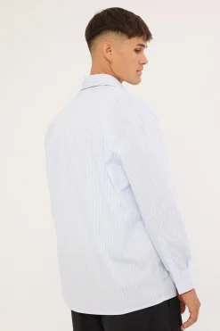Initial Long Sleeve Shirt Blue Stripe