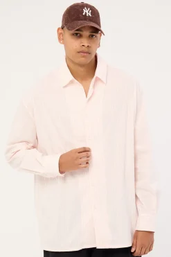 Initial Long Sleeve Shirt Pink Stripe